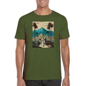 Men's Gildan Graphic Tshirt "Boulevard" by Spyder Webb Size M